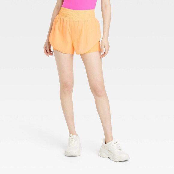 XS - Womens Translucent Tulip Shorts 3.5" - All In Motion - Orange - Picture 7 of 9